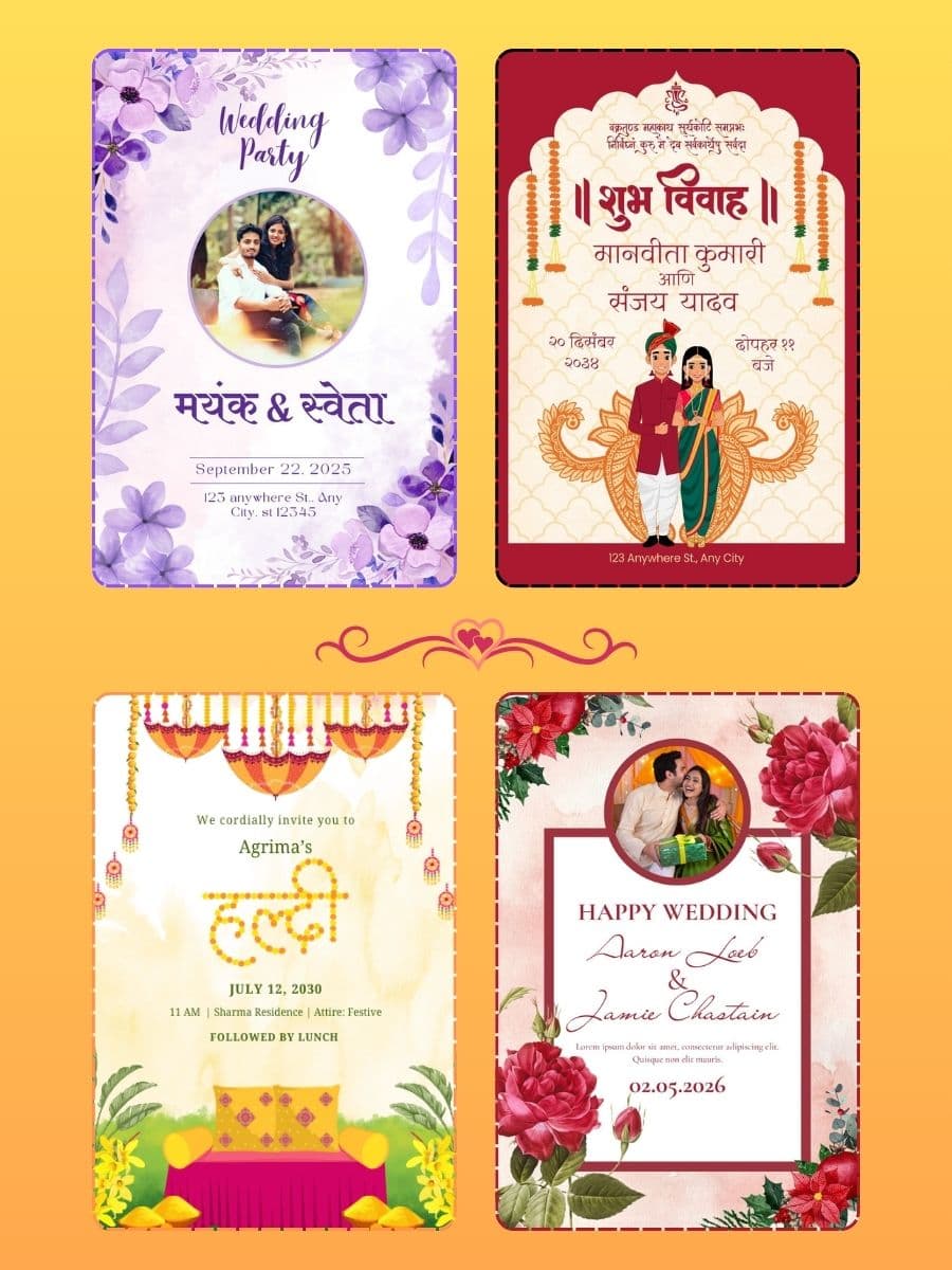 Marathi Wedding Invitation Sample